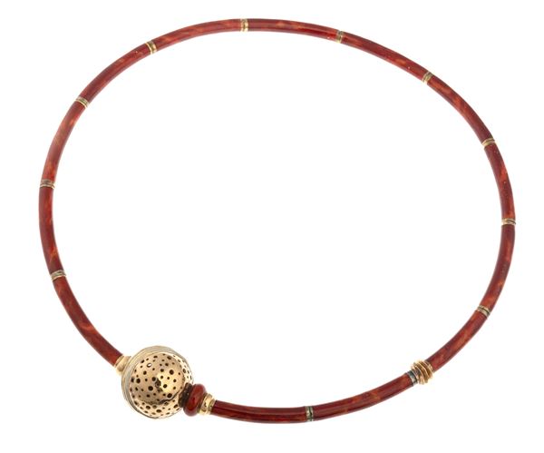 GIROCOLLO CON SMALTI NOUVELLE BAGUE