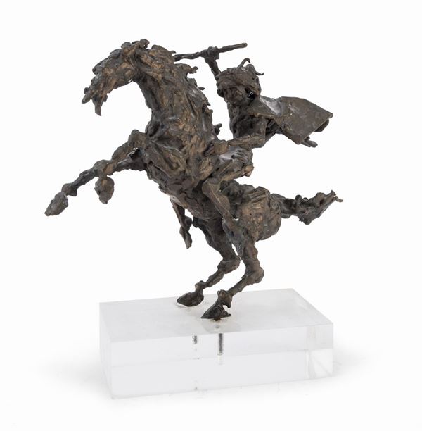 BRONZO CAVALIERE DI ANGELO CANEVARI