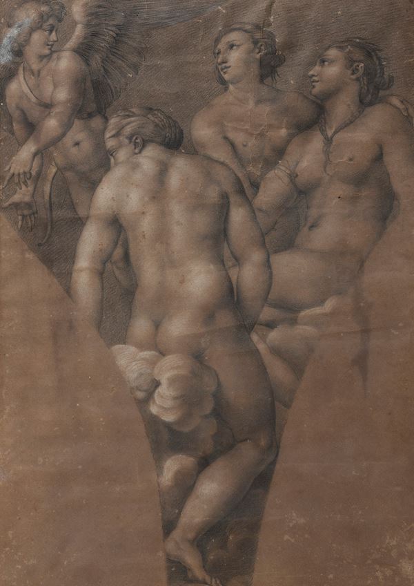 DUE DISEGNI DA RAFFAELLO ATTRIBUITI A FILIPPO AGRICOLA