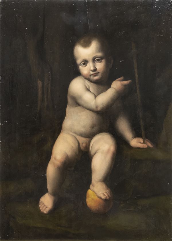 DIPINTO SAN GIOVANNINO DELLA BOTTEGA DI BERNARDINO LUINI