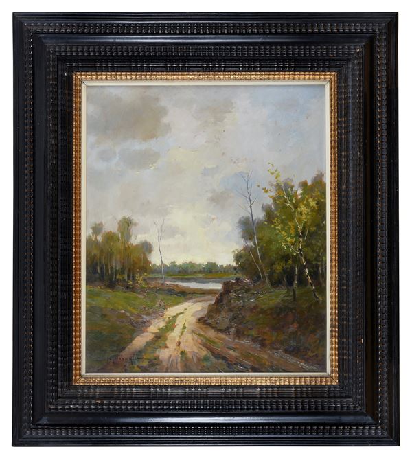 DIPINTO PAESAGGIO DI CLETO MOIRAGHI