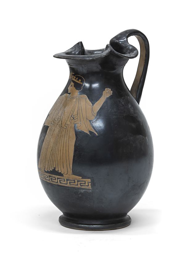 OINOCHOE IN CERAMICA, STILE ARCHEOLOGICO