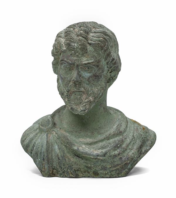 BUSTO IN BRONZO, FINE XIX SECOLO