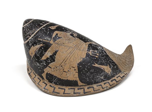 VASO PLASTICO IN CERAMICA, STILE ARCHELOGICO