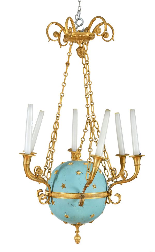 LAMPADARIO A SFERA CELESTE, XIX SECOLO
