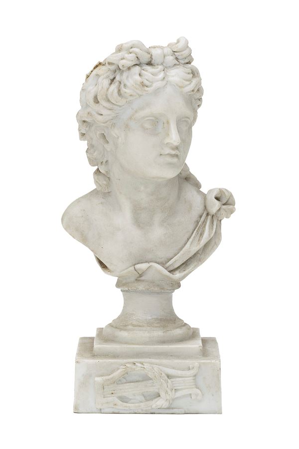 PICCOLO BUSTO IN BISCUIT, XIX SECOLO