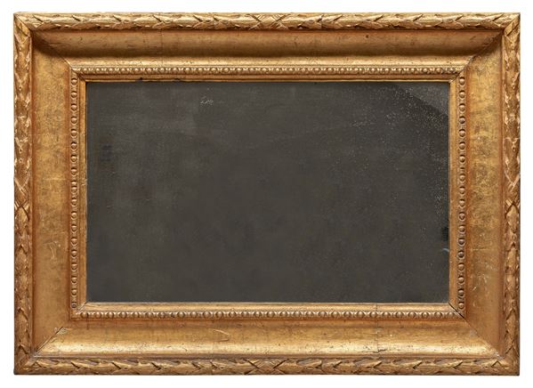 SPECCHIERA IN LEGNO DORATO, XIX SECOLO