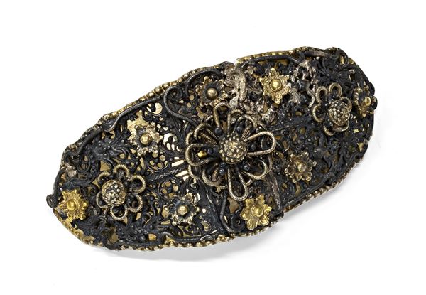 FIBBIA IN ARGENTO, ARAD AUSTRIA XIX SECOLO