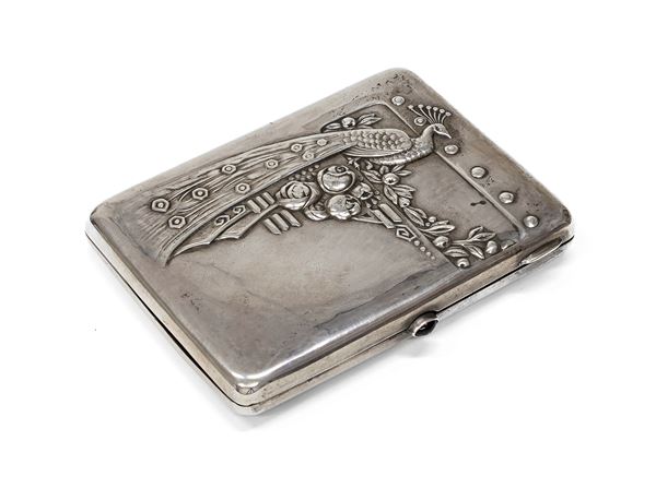 PORTASIGARETTE IN ARGENTO, MOSCA 1908/1917