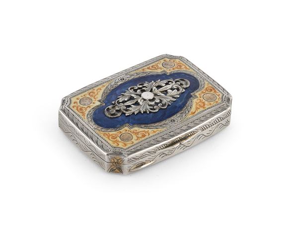 TABACCHIERA IN ARGENTO, REGNO D'ITALIA PERIODO LIBERTY