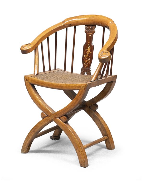 POLTRONCINA IN LEGNO DI TEAK, CINA