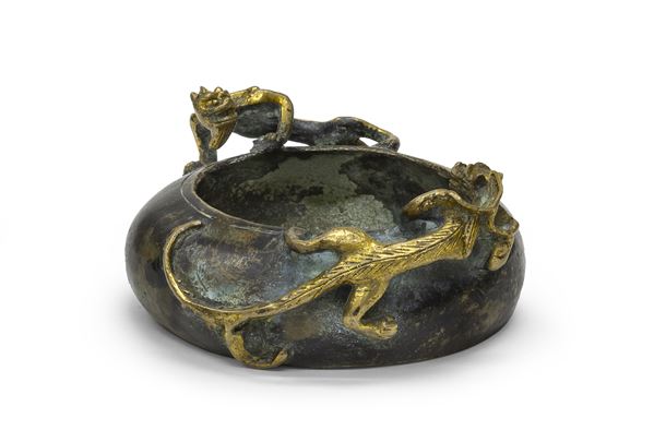 INCENSIERE IN BRONZO, CINA INIZIO XX SECOLO