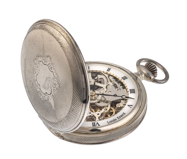 OROLOGIO DA TASCA LOUIS ERARD ARGENTO