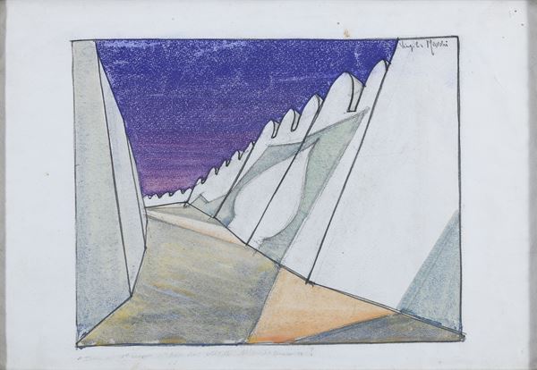 BOZZETTO TEATRO DI VIRGILIO MARCHI, 1925