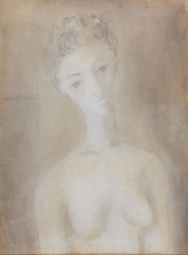 ACQUARELLO FIGURA DI FIORENZO TOMEA, 1935