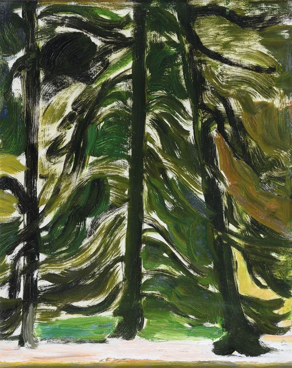 DIPINTO GLI ALBERI DI VIRGILIO GUIDI