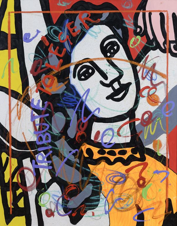 DIPINTO TRIBUTE TO LÈGER DI ENRICO MANERA