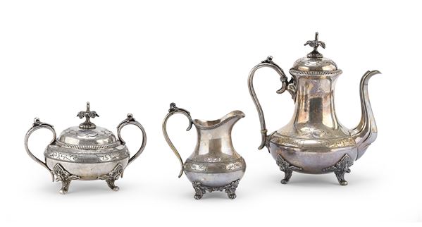 SET DA CAFFE' IN SILVERPLATED, INGHILTERRA 1890 ca.