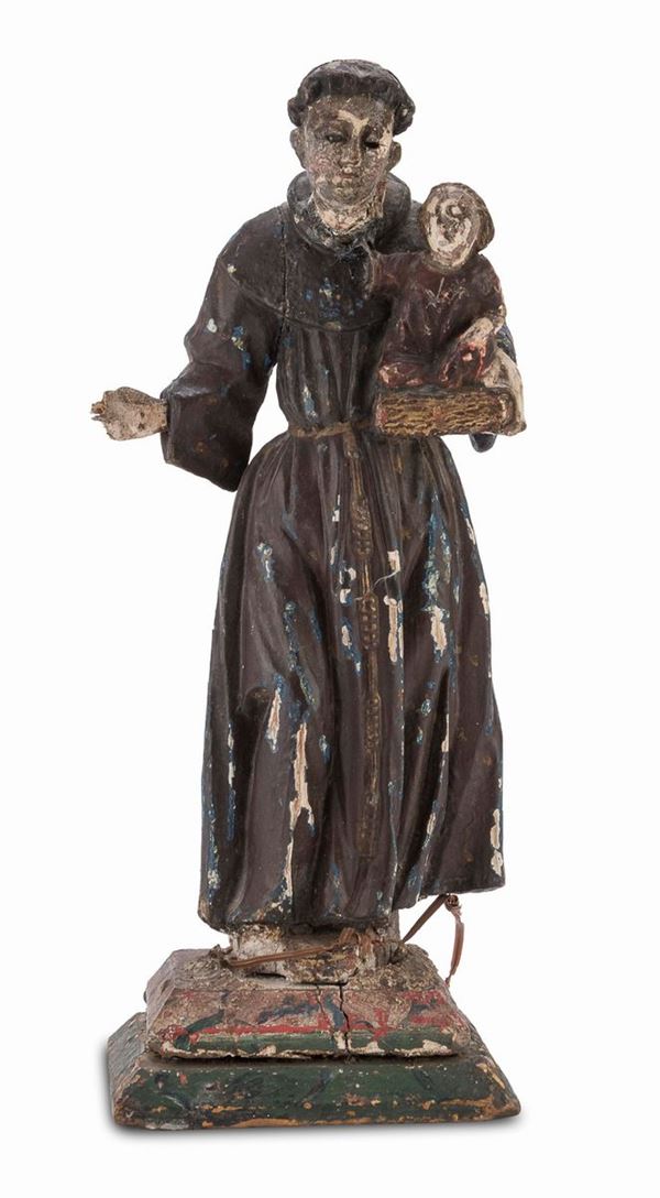 SCULTURA DI SAN ANTONIO COL BIMBO