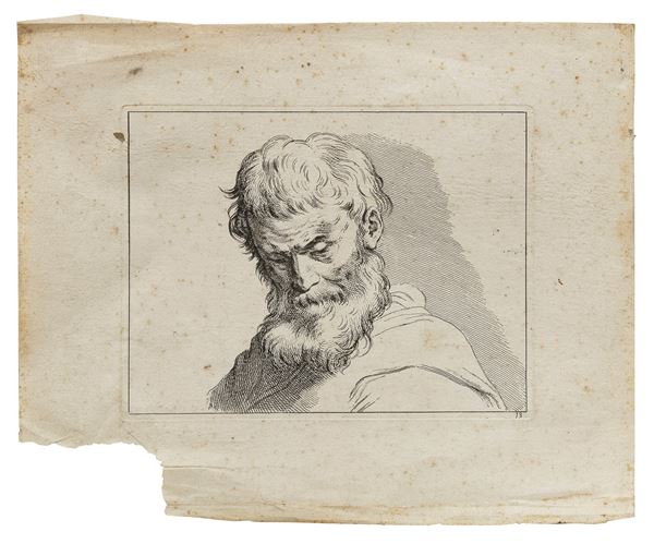 INCISIONE UOMO CON BARBA