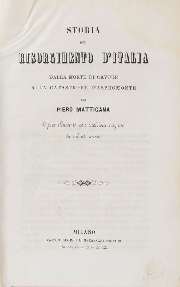 VOLUME RISORGIMENTO CON INCISIONI