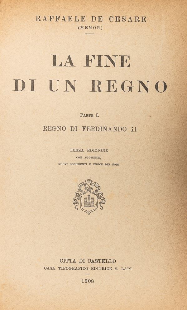 DUE VOLUMI DE CESARE BORBONICA