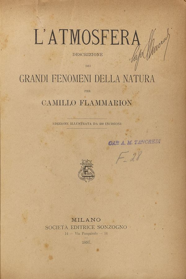 UN VOLUME L'ATMOSFERA DI FLAMMARION