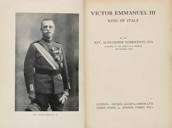 VOLUME VITTORIO EMANUELE III