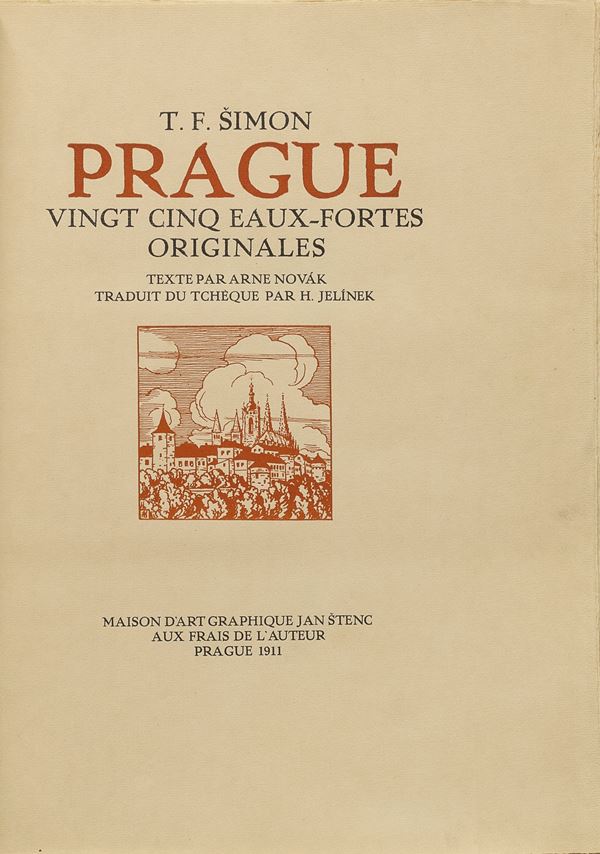CARTELLA ACQUEFORTI DI TAVIK FRANTISEK SIMON