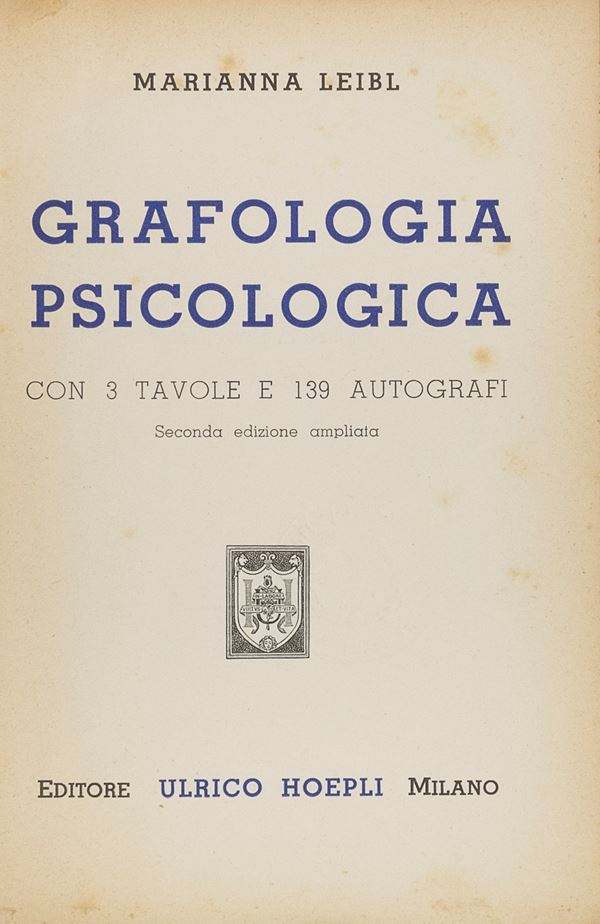 VOLUME GRAFOLOGIA PSICOLOGICA