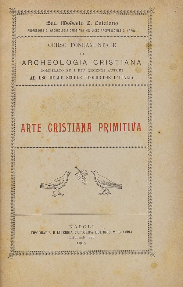 VOLUME ARTE CRISTIANA PRIMITIVA