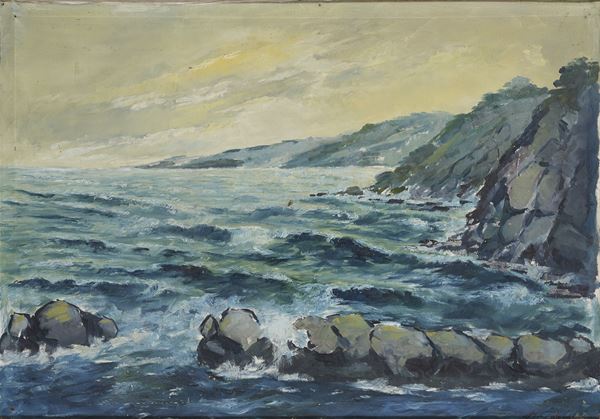 DIPINTO MARINA DEL NOVECENTO