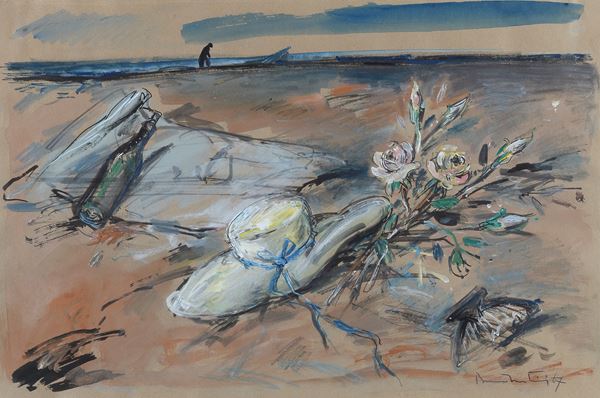 TECNICA MISTA NATURA MORTA DI BRUNO MARTINI