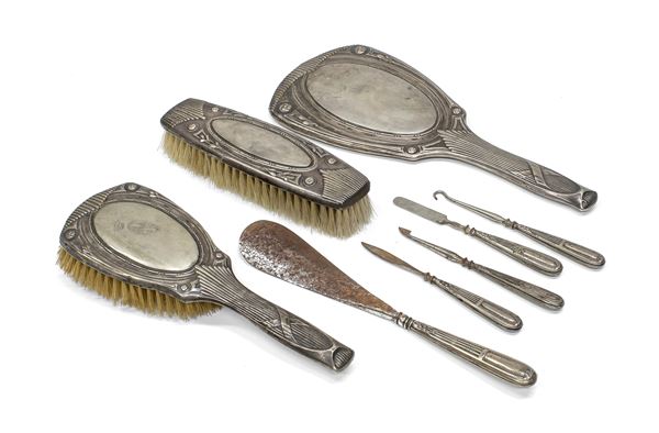 SERVIZIO DA TOLETTA IN ARGENTO, GERMANIA PERIODO LIBERTY