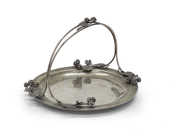 VASSOIETTO IN ARGENTO, FIRENZE FINE XX SECOLO
