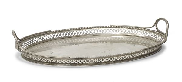 VASSOIO IN SILVERPLATED, GERMANIA HANAU FINE XIX SECOLO