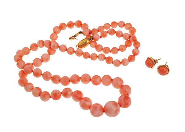 PARURE IN CORALLO ROSA