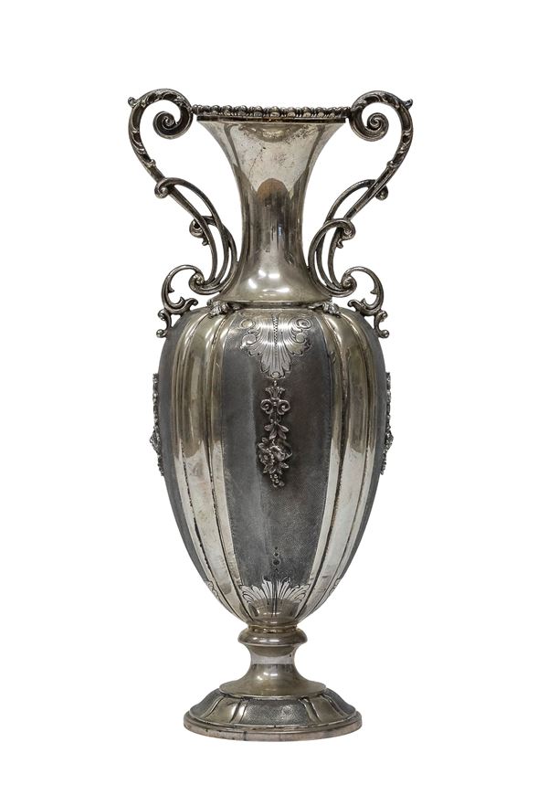 VASO IN ARGENTO, PUNZONE MILANO 1935