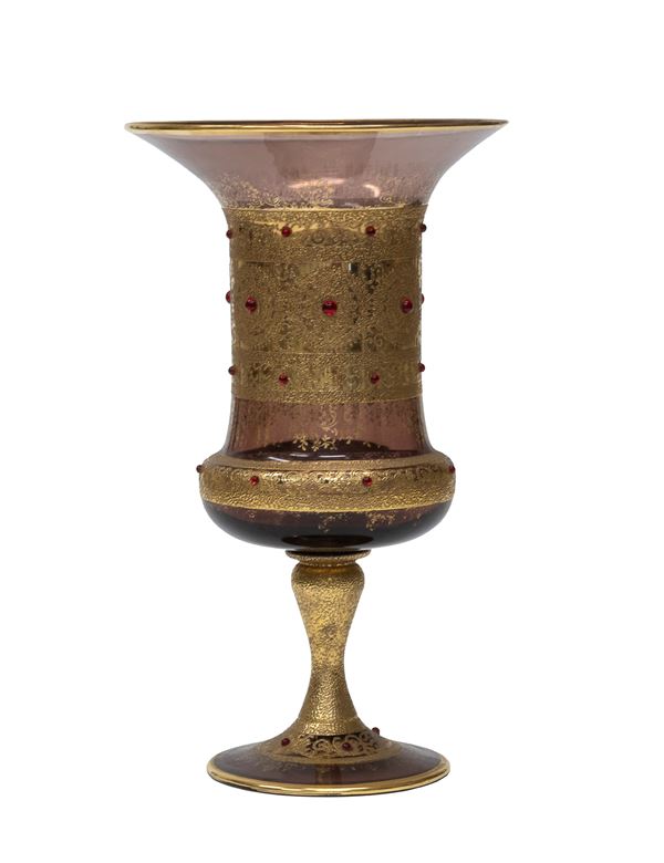 VASO IN VETRO, VENEZIA METÁ XX SECOLO