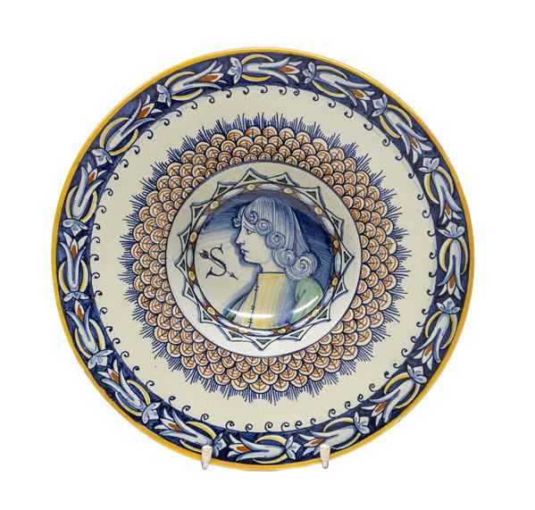 PIATTO IN CERAMICA, STILE RINASCIMENTALE