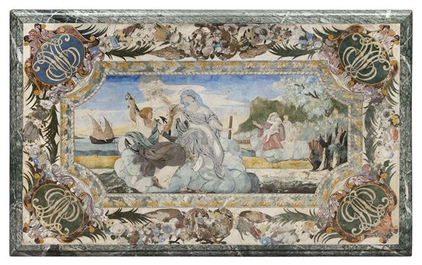 PIANO IN SCAGLIOLA, INIZI XIX SECOLO