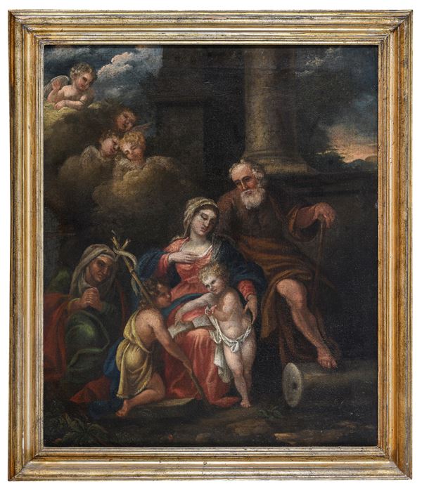 DIPINTO SACRA FAMIGLIA DI PITTORE NAPOLETANO