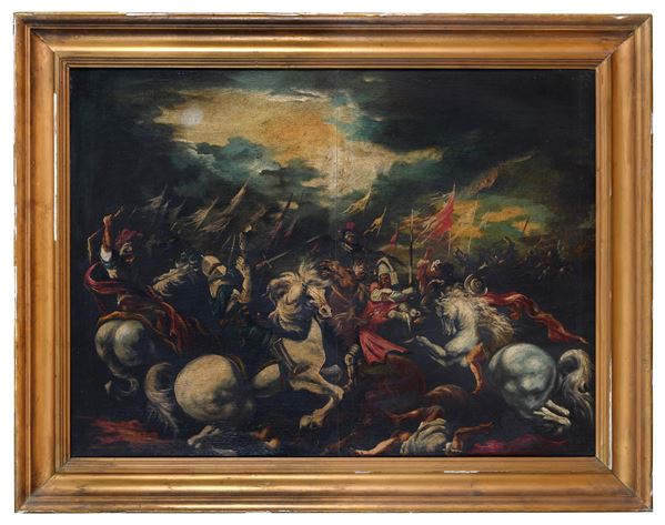 BATTAGLIA DI CAVALIERI DI PITTORE ACCEADEMICO