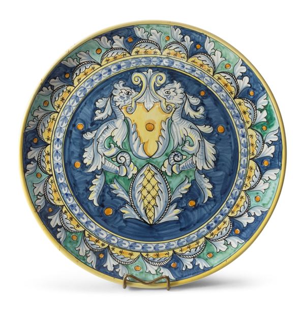PIATTO IN MAIOLICA, SALERNO XX SECOLO