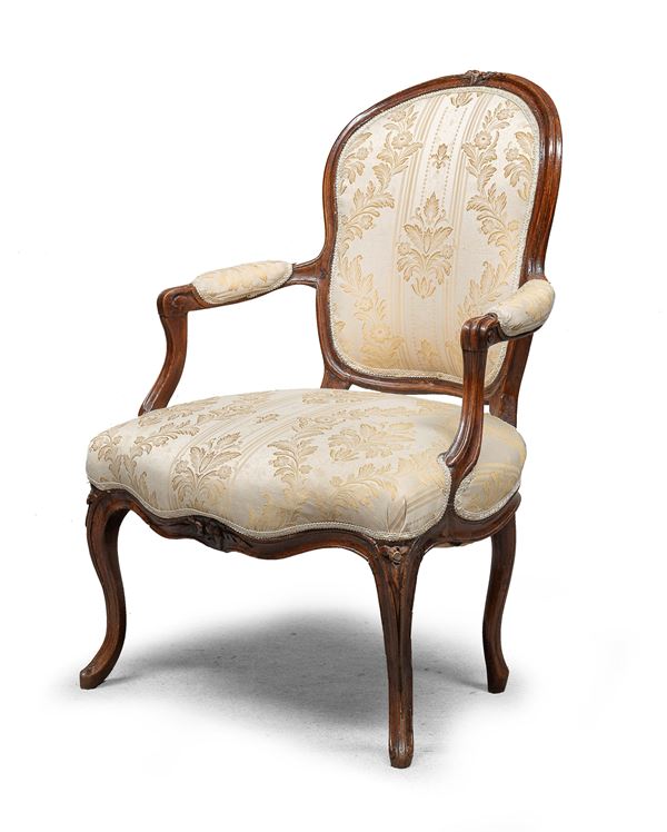 POLTRONCINA IN NOCE, FRANCIA XVIII SECOLO