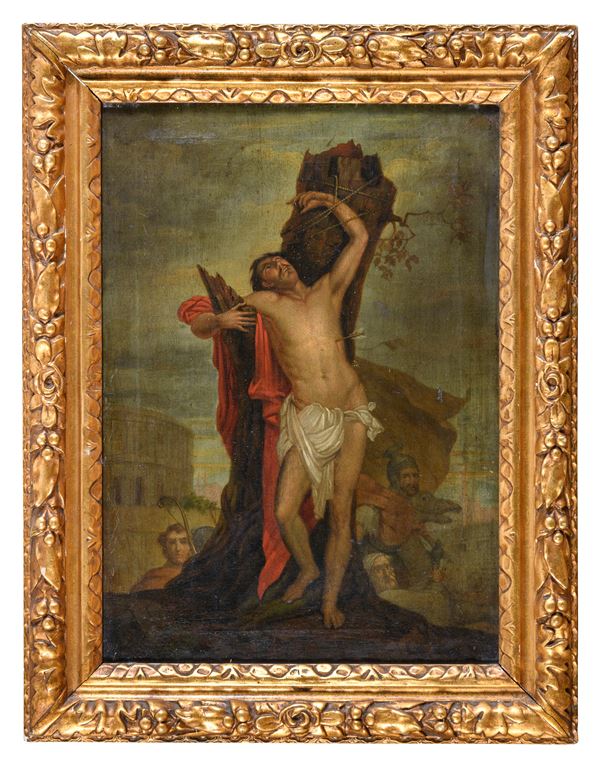 DIPINTO FRANCESE SAN SEBASTIANO