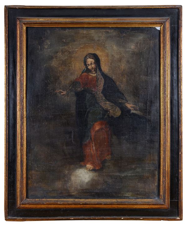 DIPINTO LA VERGINE IMMACOLATA DI PITTORE ROMANO