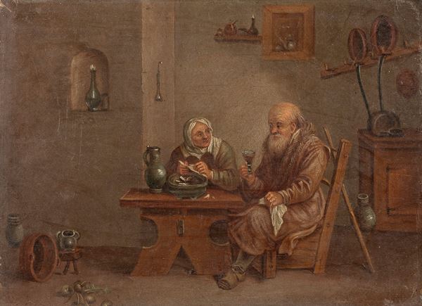 SCENA DI INTERNO DI SCUOLA OLANDESE