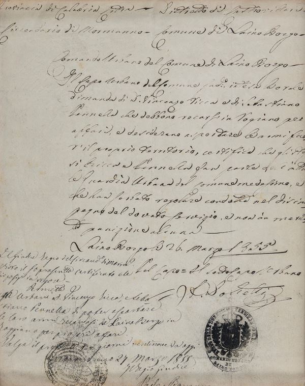 DUE MANOSCRITTI CALABRESI DEL XIX SECOLO