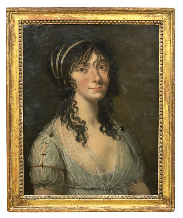 RITRATTO DI DONNA DI PITTORE FRANCESE IMPERO
